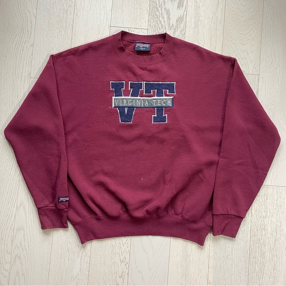 Jansport Other - Vintage Jansport Virginia Tech VT Hokies Collegiate Varsity Crewneck Sweatshirt